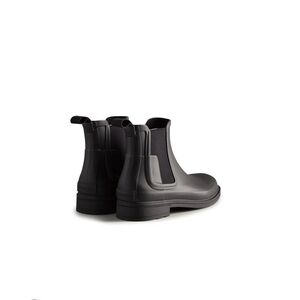 Hunter Refined Chelsea Black Rain Boots